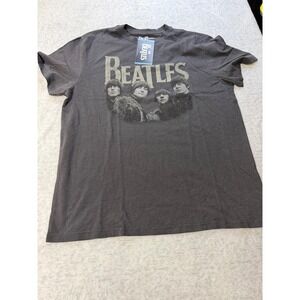 The Beatles Rubber Soul 1965 American Tour Band Graphic Tee Black Soot Large NWT